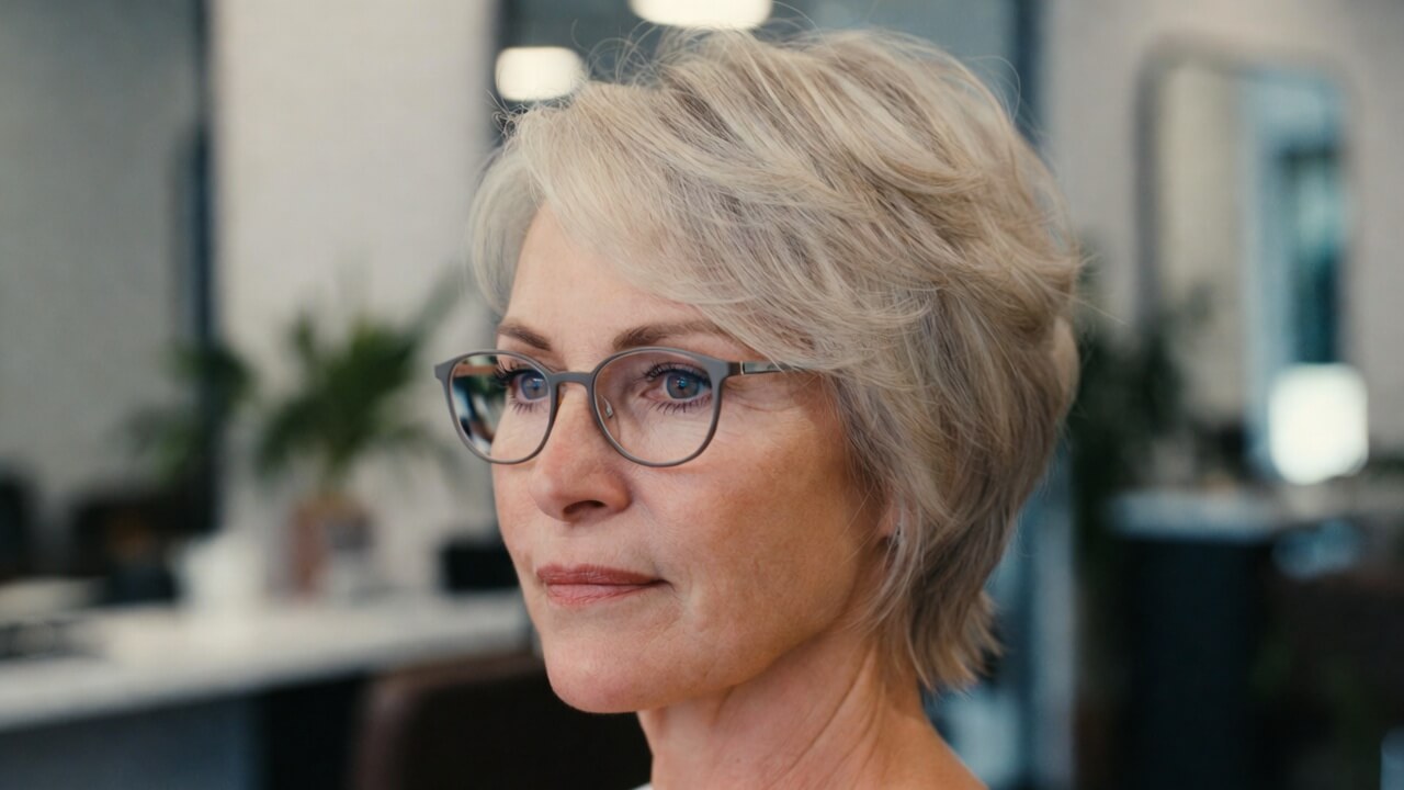 Kapsels 50plus met bril